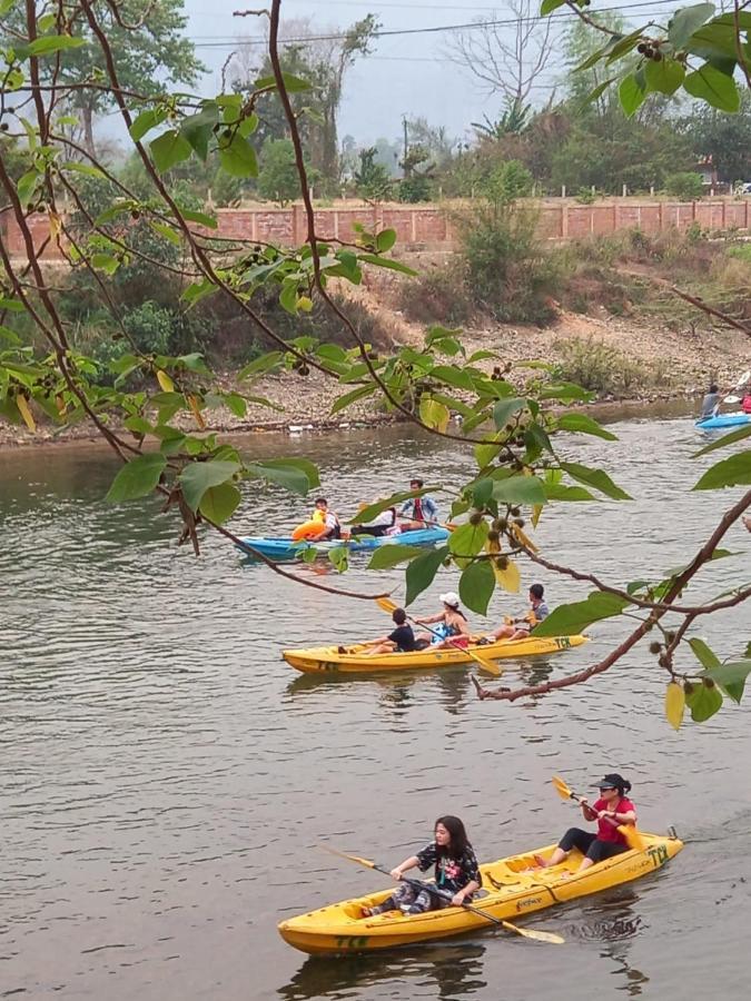 Riverside Garden Hostel Vang Vieng Exterior foto